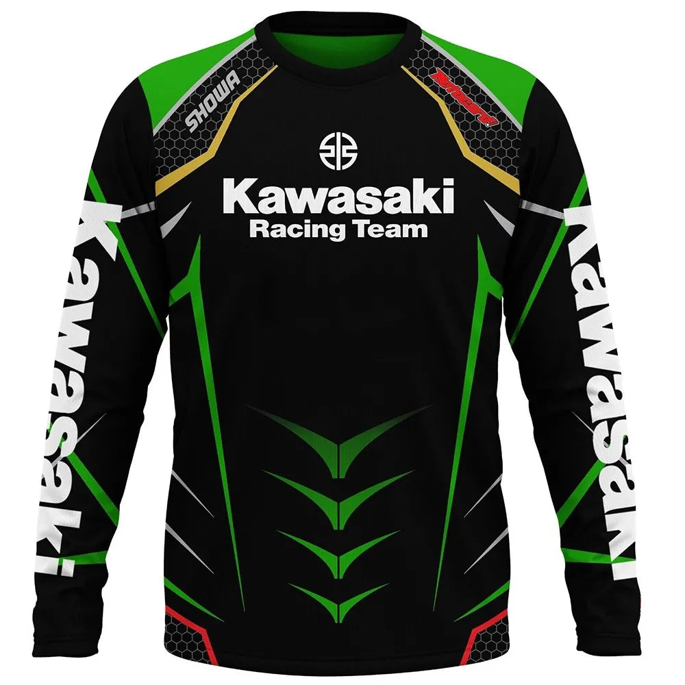 Kawasaki Racing Team Long-Sleeve T-Shirt – Men, Women & Kids | 2024 Sportswear