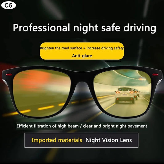 Night Vision Polarized Glasses – Day & Night Driving Sunglasses