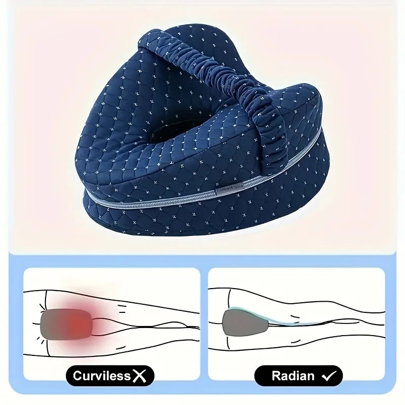 Highly Comfortable Ergonomic Memory Foam Leg Pillow Designed for Side Sleepers