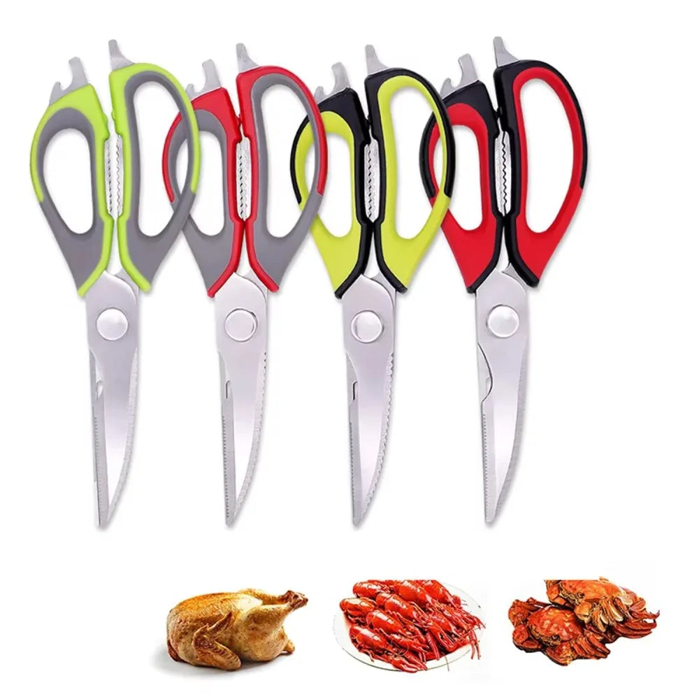 Multi-Purpose Kitchen Shears with Storage Holder