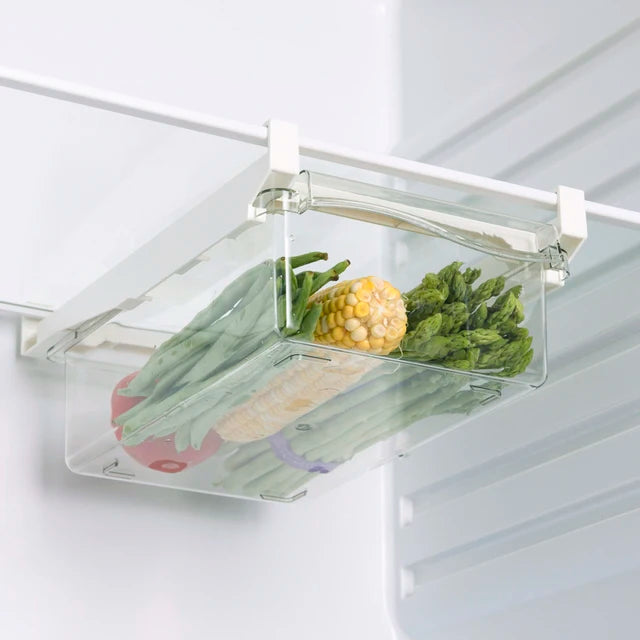 Fridge Organizer Drawer – Slide-Out Storage Box for Eggs, Fruits & Food