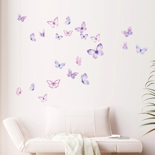 Colorful Butterfly Wall Stickers – Kids’ Bedroom & Girls’ Room Décor