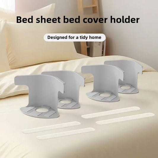 Pcs Bed Sheet Holder with Lock Strips – Heavy Duty Corner Fasteners to Keep Sheets Tight