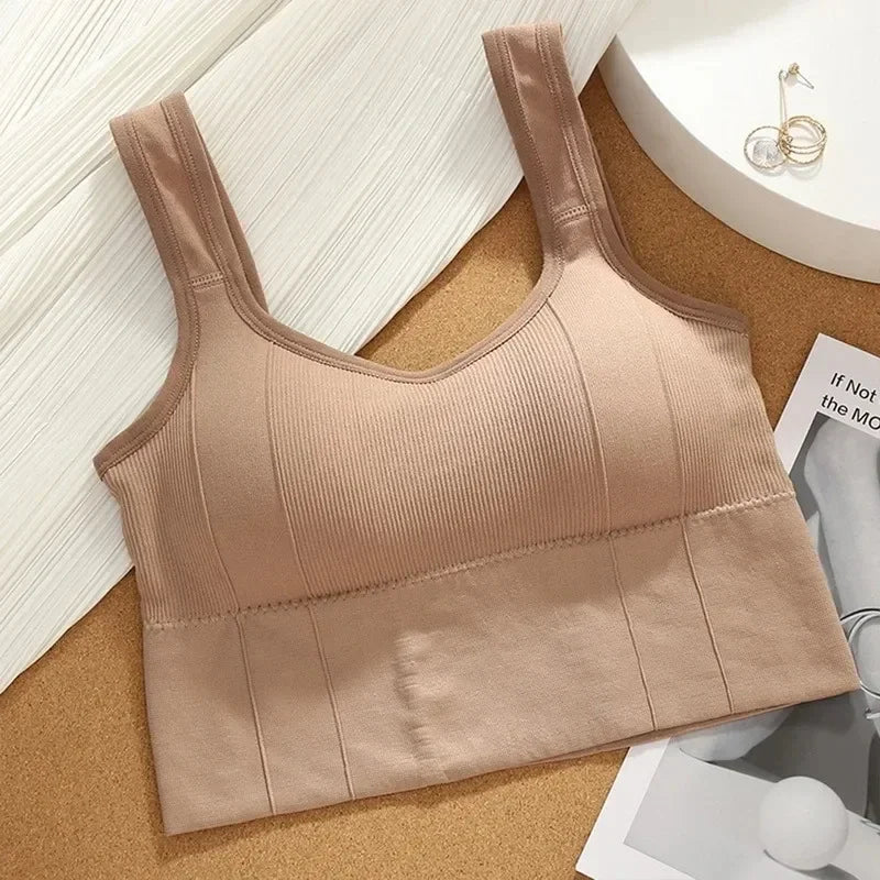 Women’s Seamless Sports Bra – Breathable, Anti-Sweat, Shockproof Yoga & Fitness Crop Top