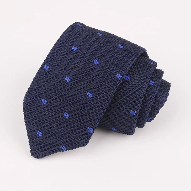 Fashion Knitted Ties for Men & Women – Casual Solid/Striped Narrow Necktie for Business, Wedding, and Daily Wear