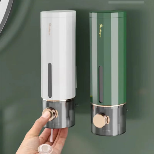 Wall-Mounted Soap & Shampoo Dispenser — Non-Porous ABS Shower Gel Box for Home & Hotel Bathrooms