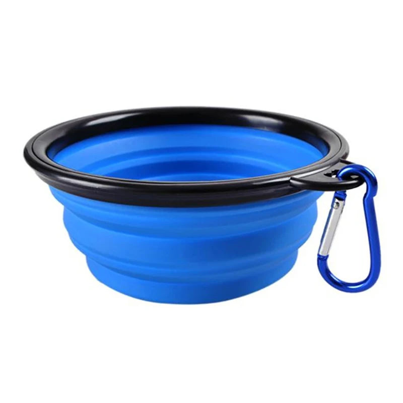 50/1000ml Collapsible Silicone Dog Bowl – Portable Travel Feeder