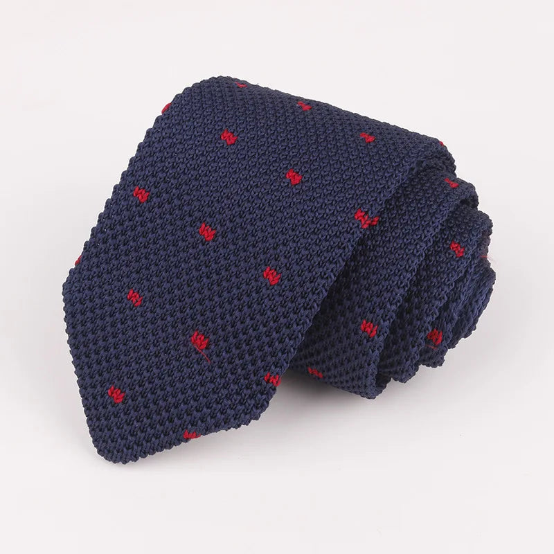 Fashion Knitted Ties for Men & Women – Casual Solid/Striped Narrow Necktie for Business, Wedding, and Daily Wear
