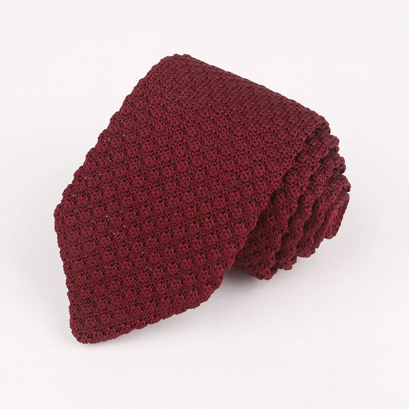 Fashion Knitted Ties for Men & Women – Casual Solid/Striped Narrow Necktie for Business, Wedding, and Daily Wear