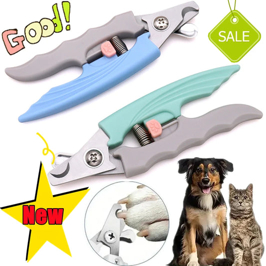 Professional Pet Nail Clipper with Safety Guard – Stainless Steel for Cats & Dogs
