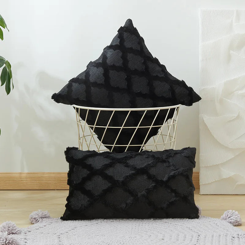 Soft Plush Wool Cushion Covers – Luxury European Style for Sofa & Bedroom