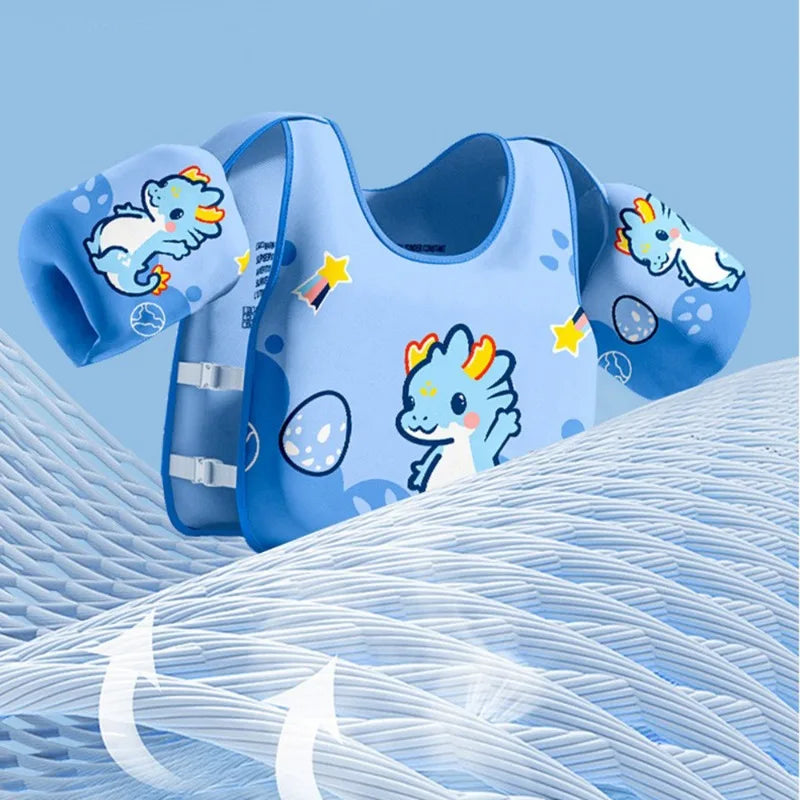 Baby Swim Vest — Non-Inflatable Float with Arm Sleeves for Boys & Girls