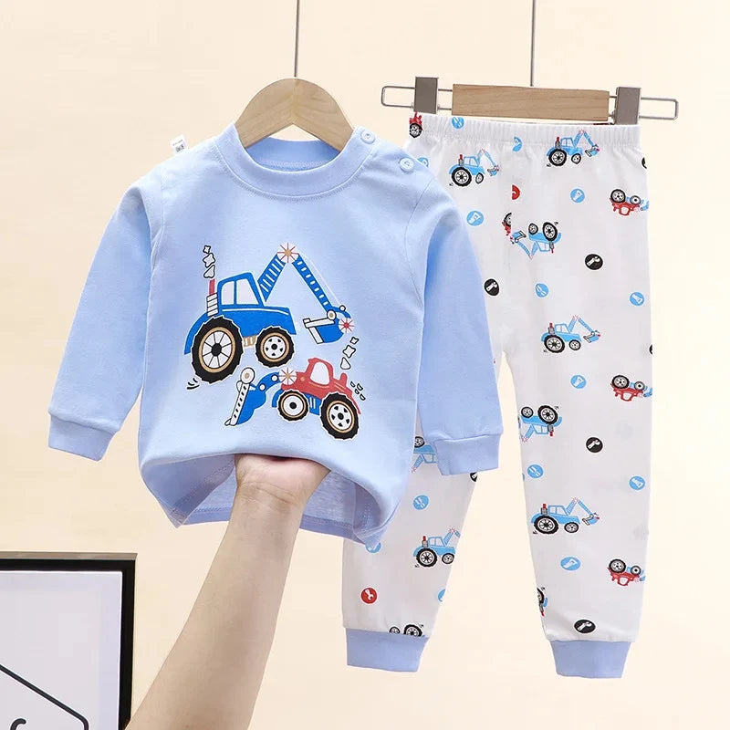 Baby Pajama Set – Pure Cotton, Comfortable Home Outfit