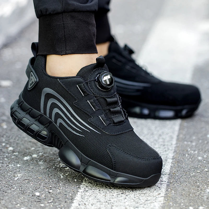 Men's Safety Work Shoes – Anti-Impact, Anti-Piercing, Stylish & Durable