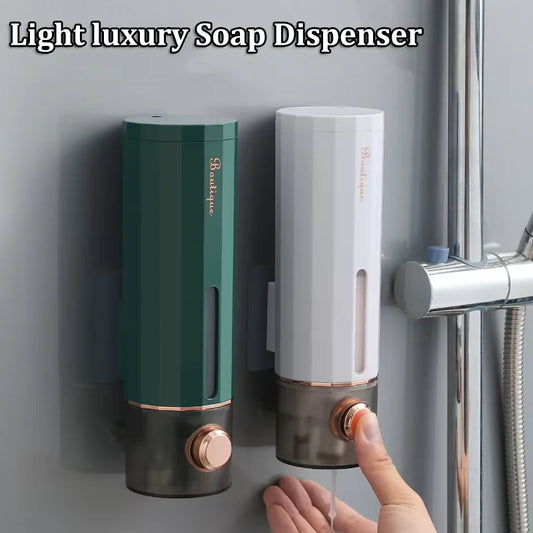 Wall-Mounted Soap & Shampoo Dispenser — Non-Porous ABS Shower Gel Box for Home & Hotel Bathrooms
