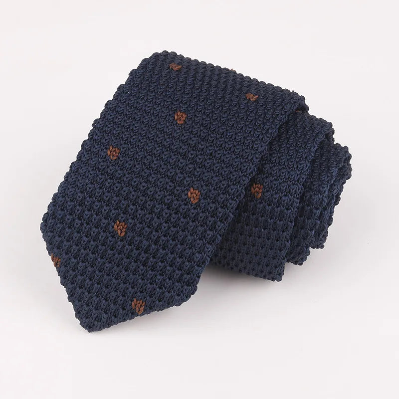 Fashion Knitted Ties for Men & Women – Casual Solid/Striped Narrow Necktie for Business, Wedding, and Daily Wear