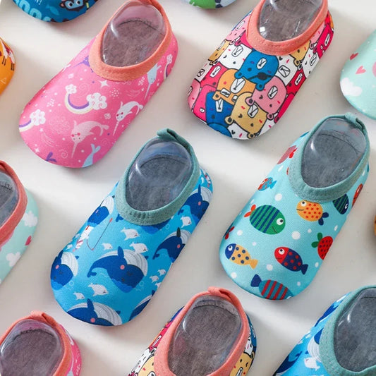Kids Cartoon Anti-Slip Water Shoes – Summer Pool & Beach Swim Socks.