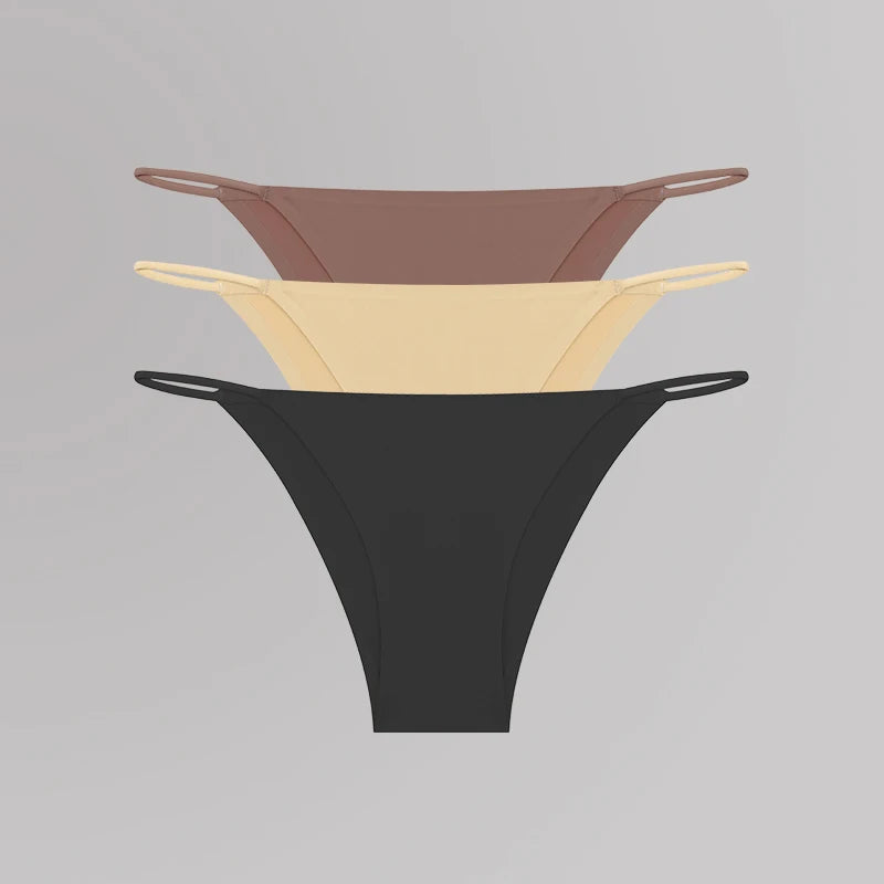 Women's Seamless T-Back Panties – Breathable, Low-Waist, Sexy & Comfy Lingerie