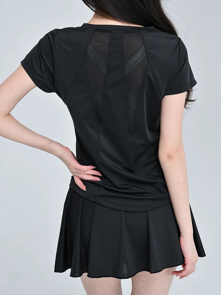 2025 Women’s Badminton & Tennis Set – Quick-Dry Sport Skirt Suit