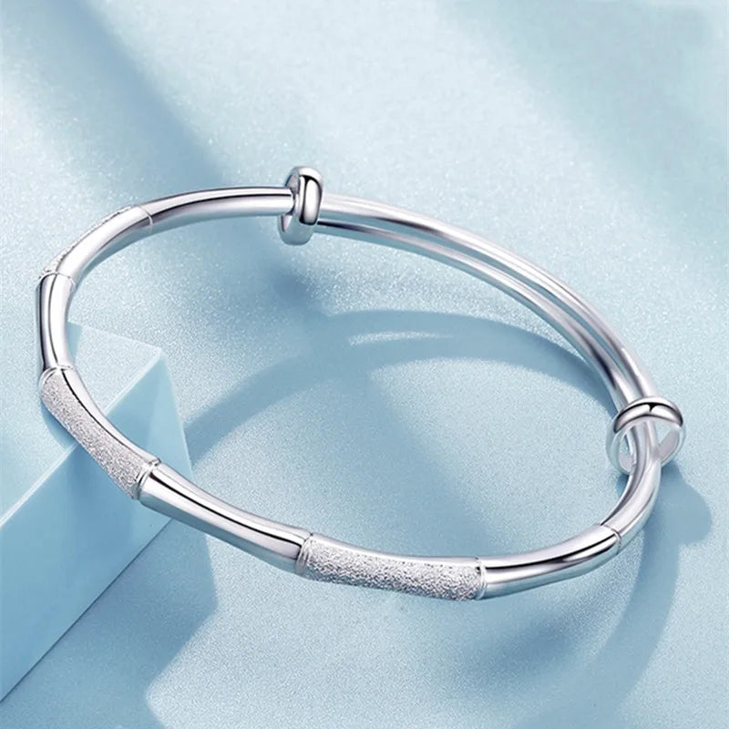 925 Sterling Silver Twist Heart Cuff Bracelet – Elegant Party Jewelry