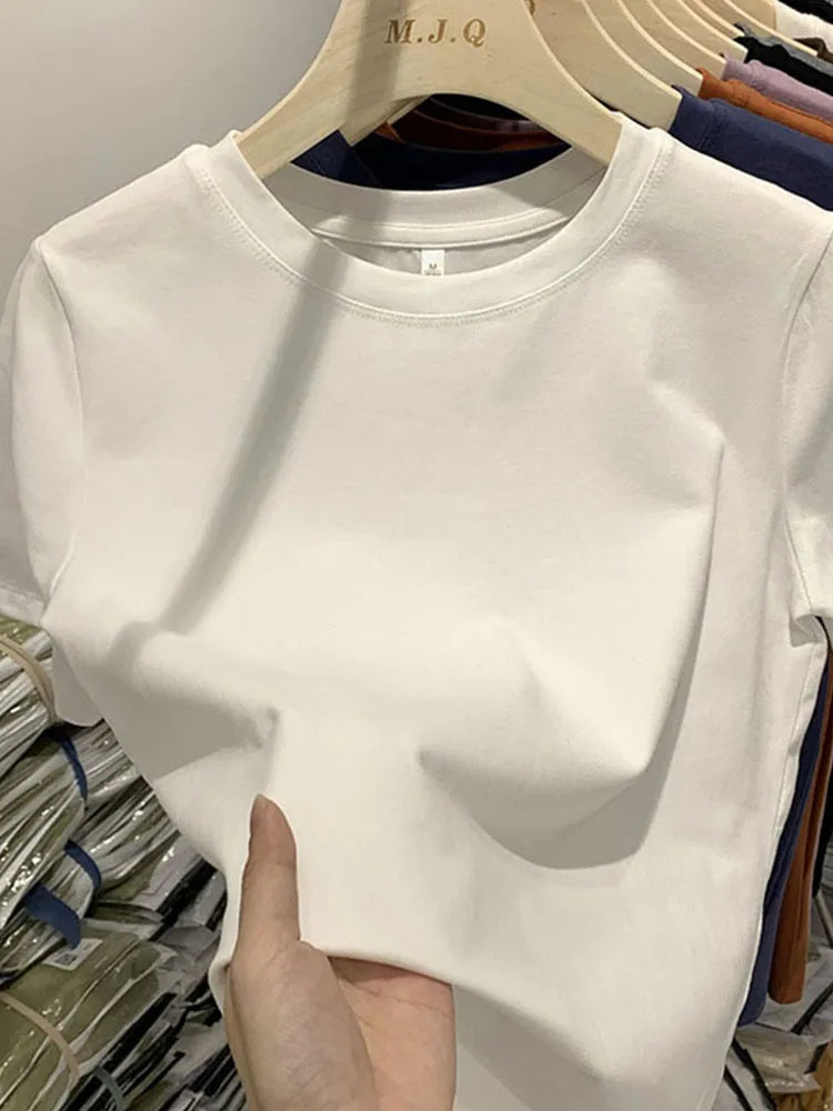 Girls’ Cotton Short-Sleeve T-Shirt – Women’s Casual Top