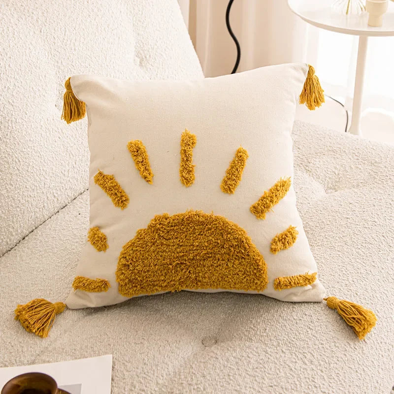 Cotton Embroidered Pillow Cover – Sofa/Home Decor