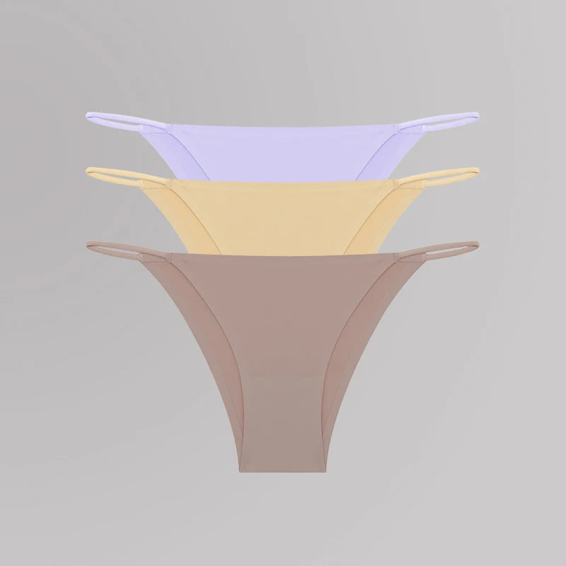 Women's Seamless T-Back Panties – Breathable, Low-Waist, Sexy & Comfy Lingerie
