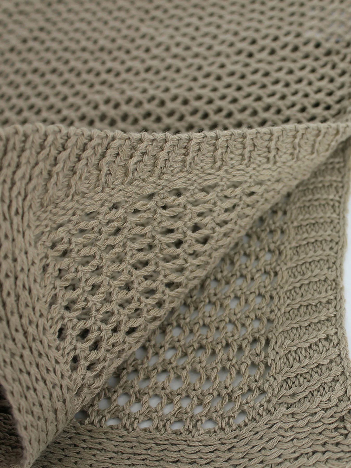 Women’s Knitted Hollow Beach Cover-Up Skirt – Sexy Summer Slit Design.