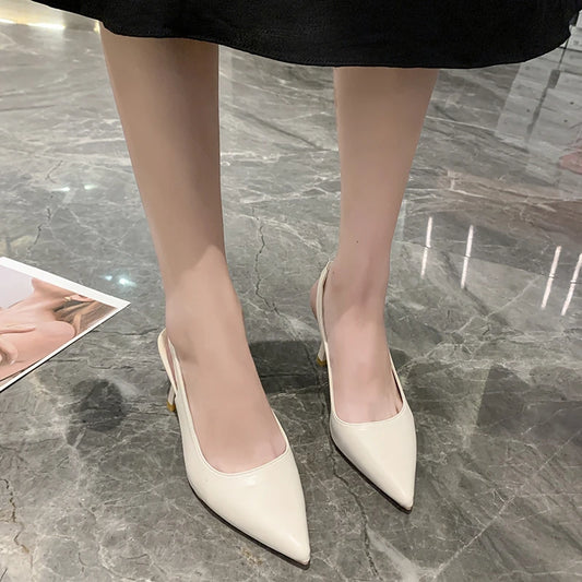 2024 Summer Women's Pointed Toe Stiletto Sandals – Sexy, Elegant, Comfortable High Heels for Banquet & Casual Wear