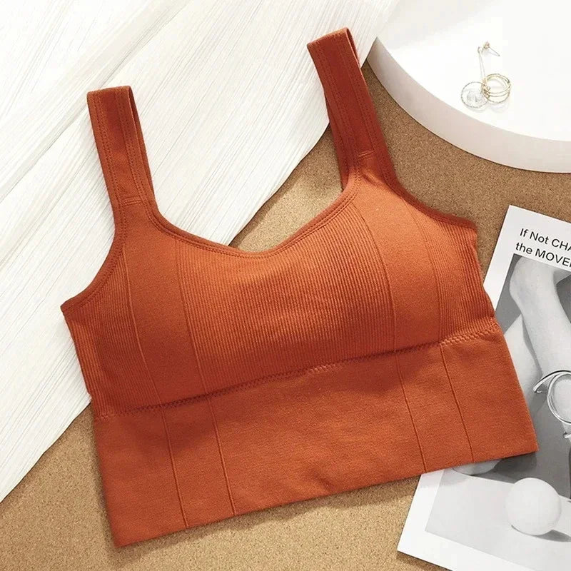 Women’s Seamless Sports Bra – Breathable, Anti-Sweat, Shockproof Yoga & Fitness Crop Top