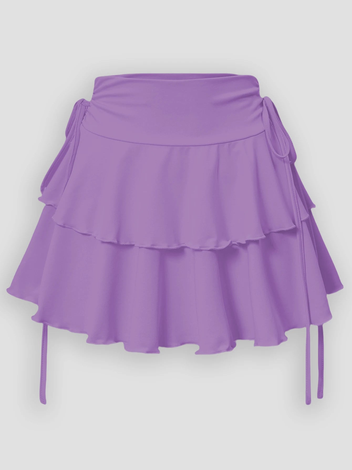 2025 Women’s Summer High Waist Slim Fit Solid Color Short Skirt