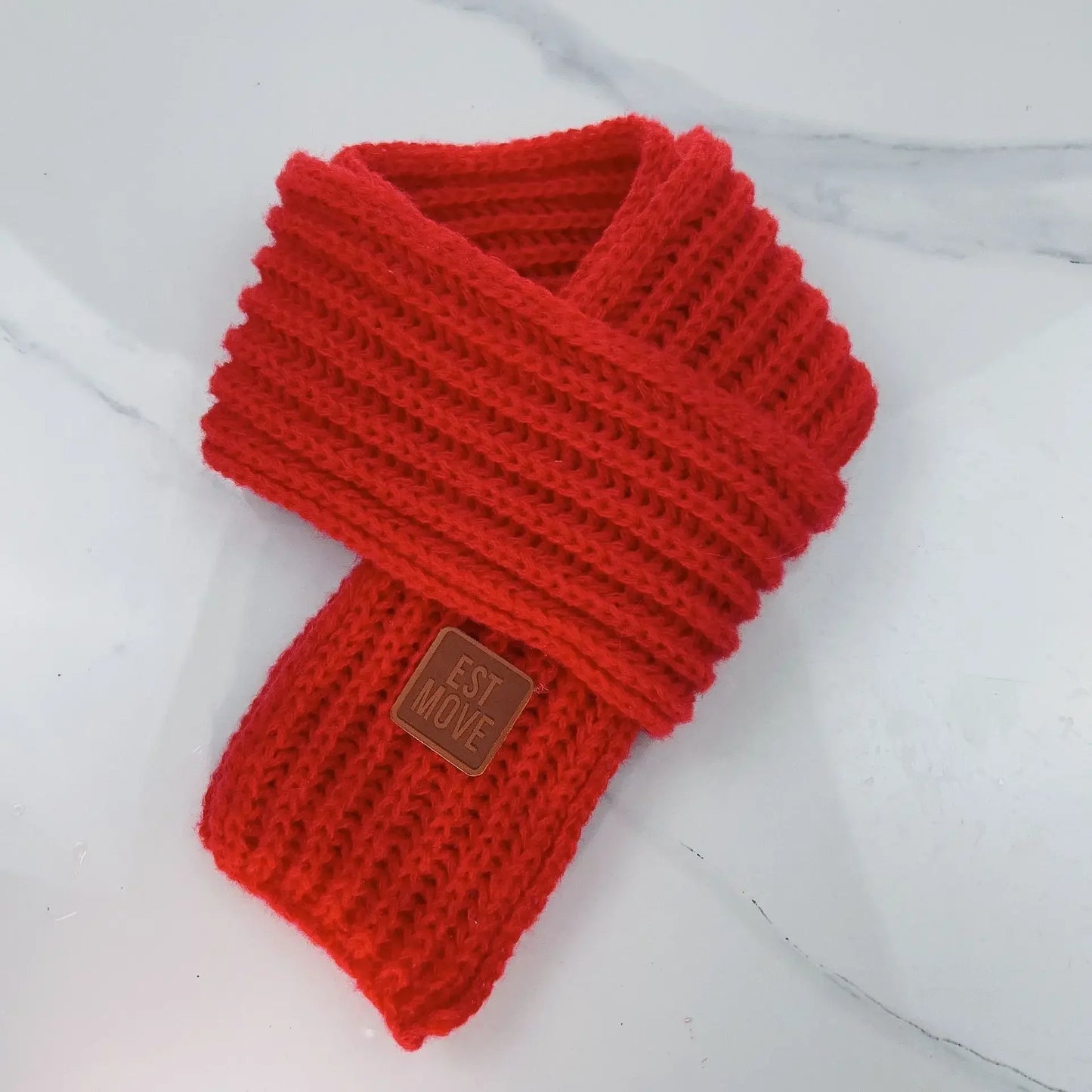 Kids' Autumn Winter Knitted Scarf – Soft Neck Warmer for Boys & Girls