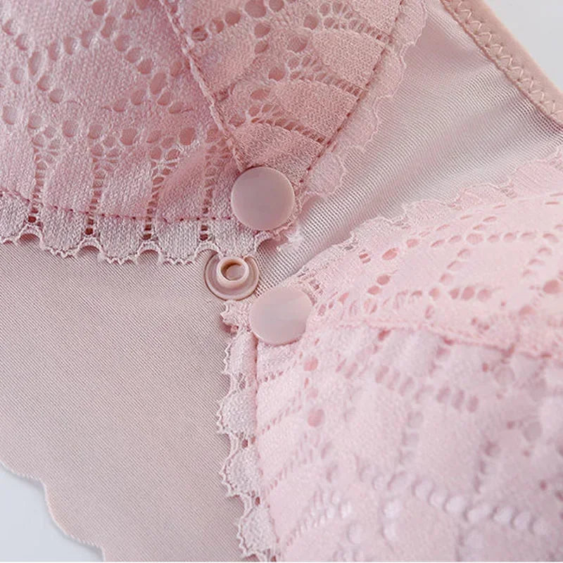 Front Button Nursing Bra – Adjustable Maternity Breastfeeding Bra