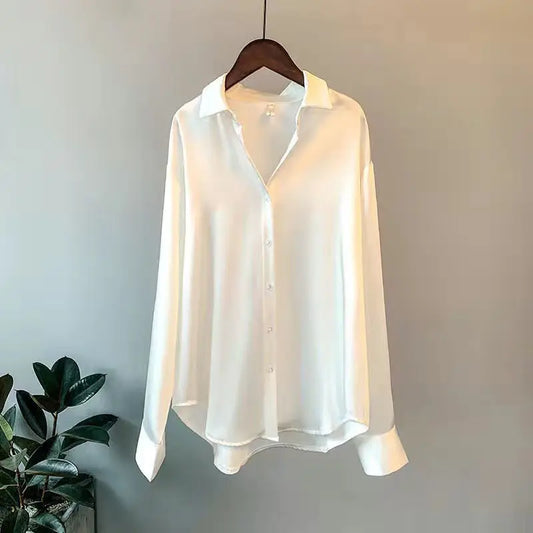 2025 Spring Satin Long Sleeve– Elegant, Sweet & Casual