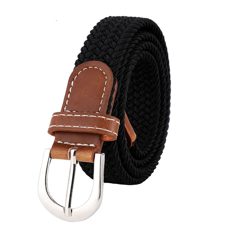 Elastic Woven Belt – Casual, Versatile Fit for Men & Women