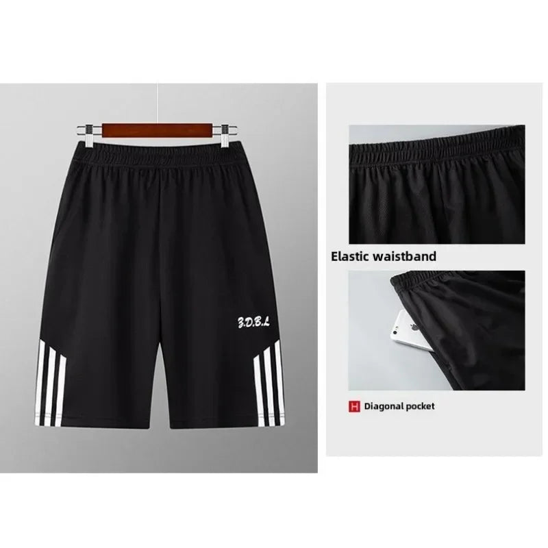 Men’s Summer Look Set – Loose T-Shirt & Shorts for Fitness, Sleep & Lounge