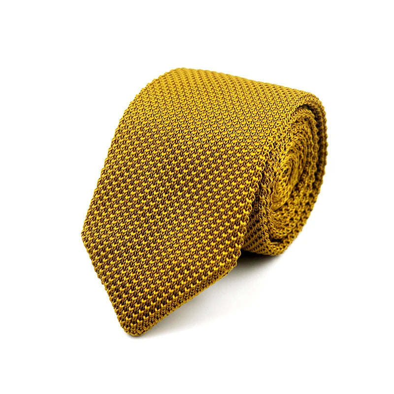 Fashion Knitted Ties for Men & Women – Casual Solid/Striped Narrow Necktie for Business, Wedding, and Daily Wear