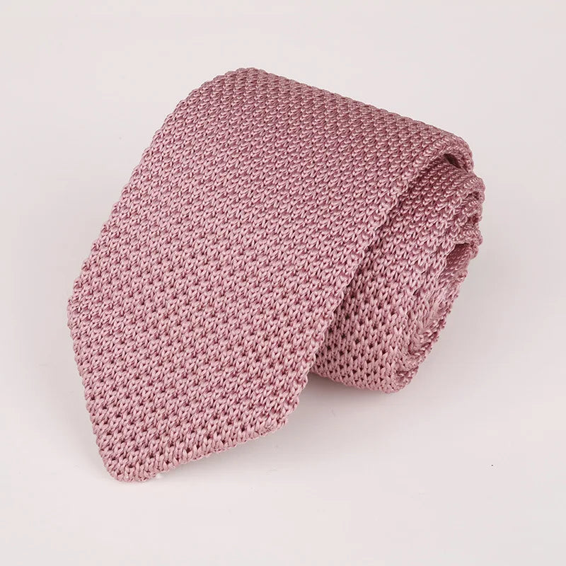 Fashion Knitted Ties for Men & Women – Casual Solid/Striped Narrow Necktie for Business, Wedding, and Daily Wear