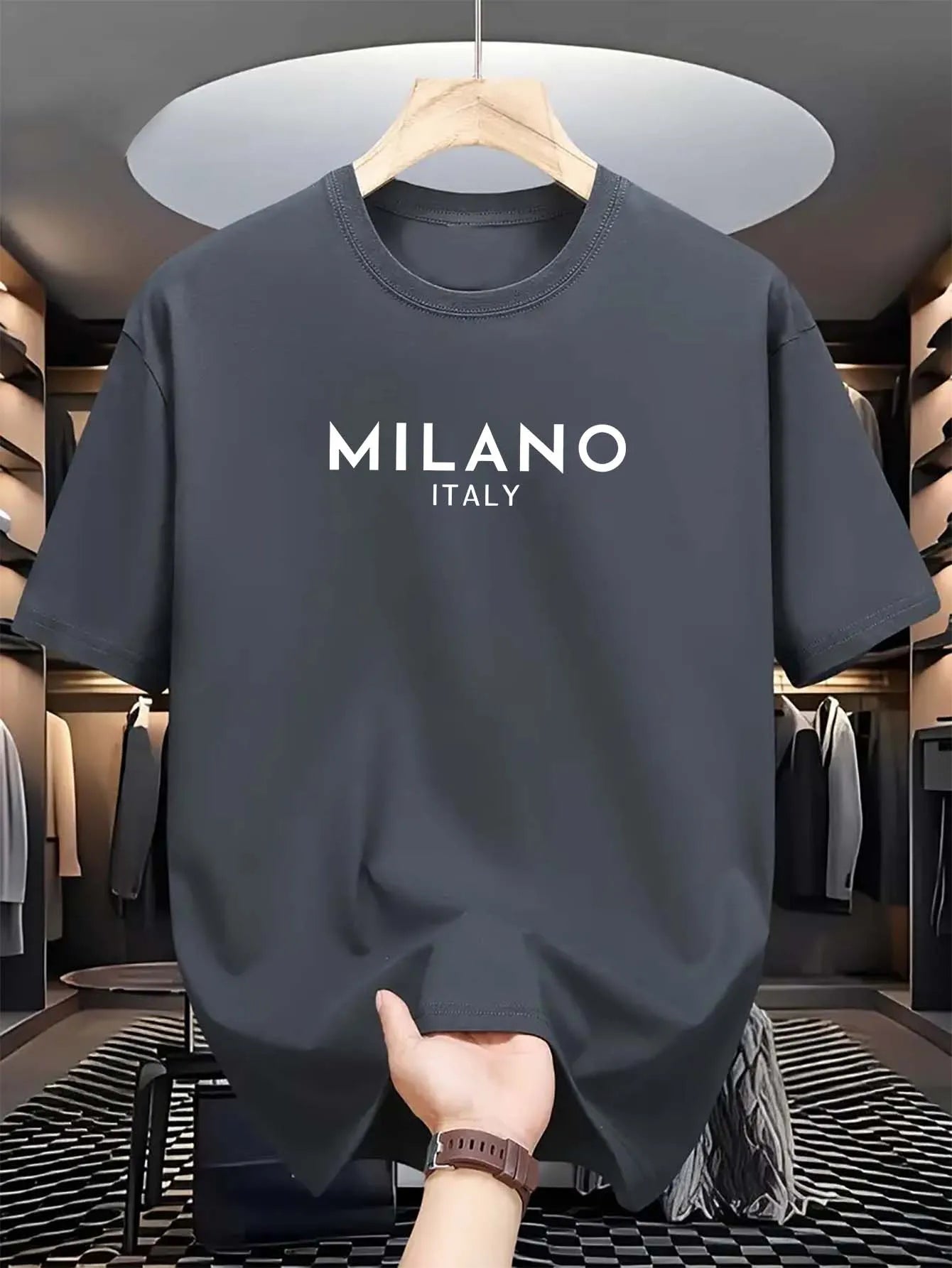 MILANO ITALY Cotton T-Shirt – Loose Fit, Casual & Stylish