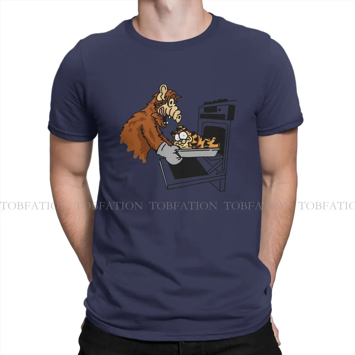 ALF Lasagna Graphic T-Shirt – Men’s Vintage Punk Cotton Summer Top