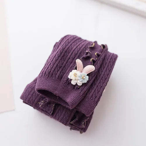 Baby Girls Tights Autumn Winter Knitted Pantyhose Toddler Warm Leggings Fashion Kids Clothing 0-6 Year