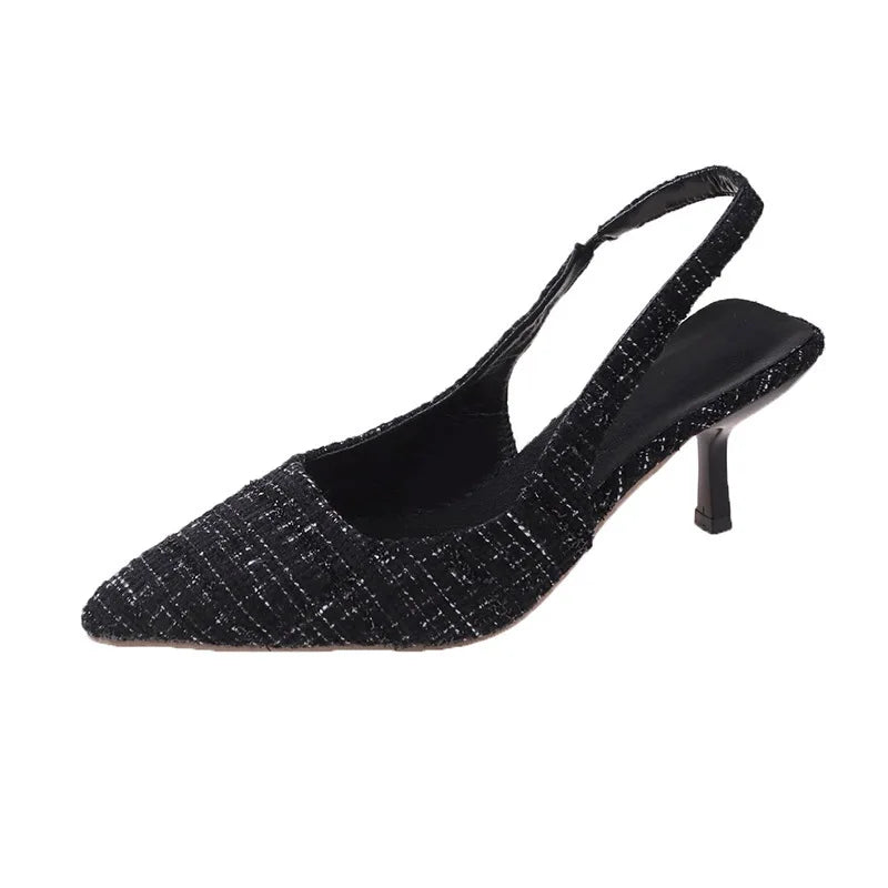 Sea Salt Blue Pointed High Heel Sandals – Fashion Casual Women's Shoes