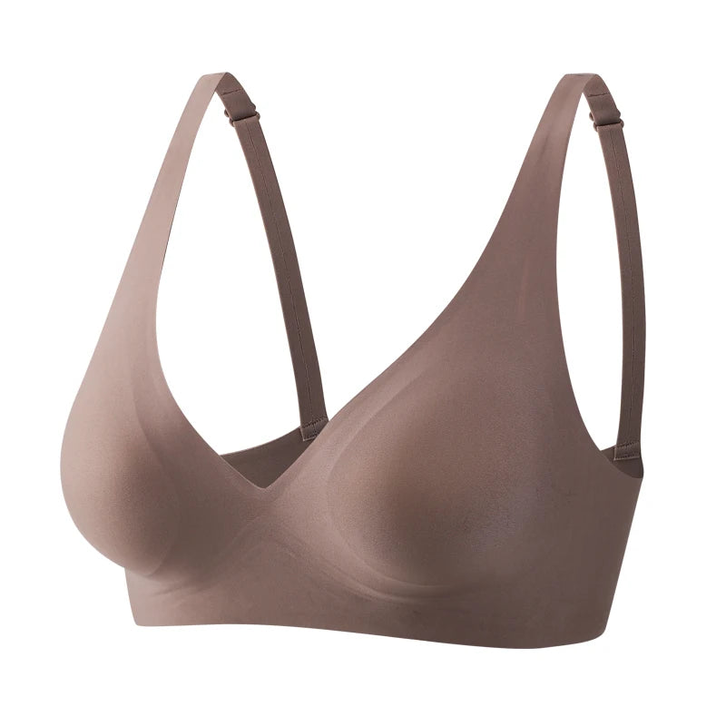 Women’s Seamless Wire-Free Push-Up Bra – Soft & Breathable