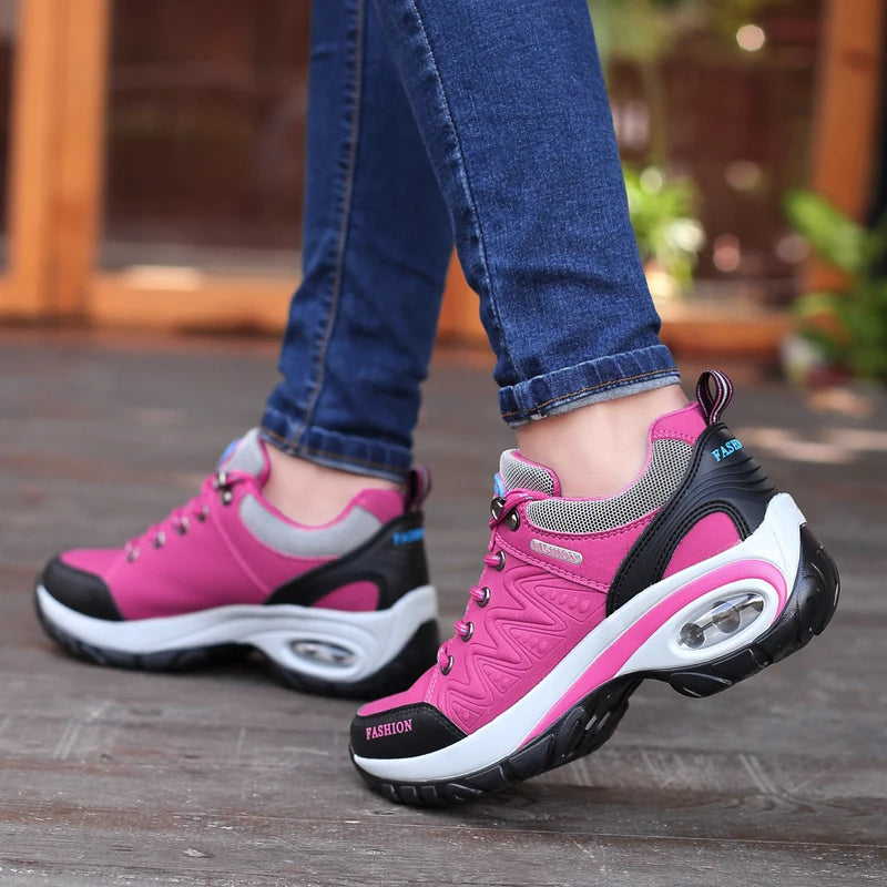 Women’s Platform Chunky Wedge Sneakers – Casual Luxury Walking & Sports Shoes