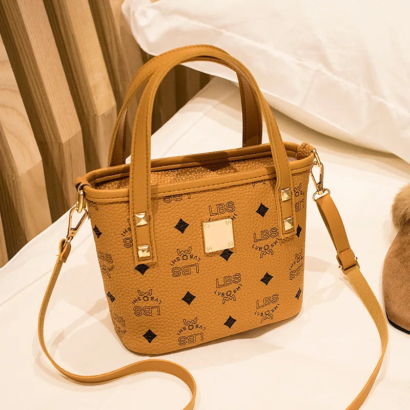 2025 Women’s Mini Bucket Bag – Vintage Top Handle Crossbody Purse, Small Retro Shoulder Handbag, Free Shipping