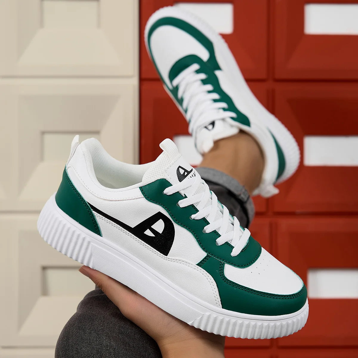 Fashion Breathable Casual Sneakers – Lightweight Flat Walking & Running Shoes