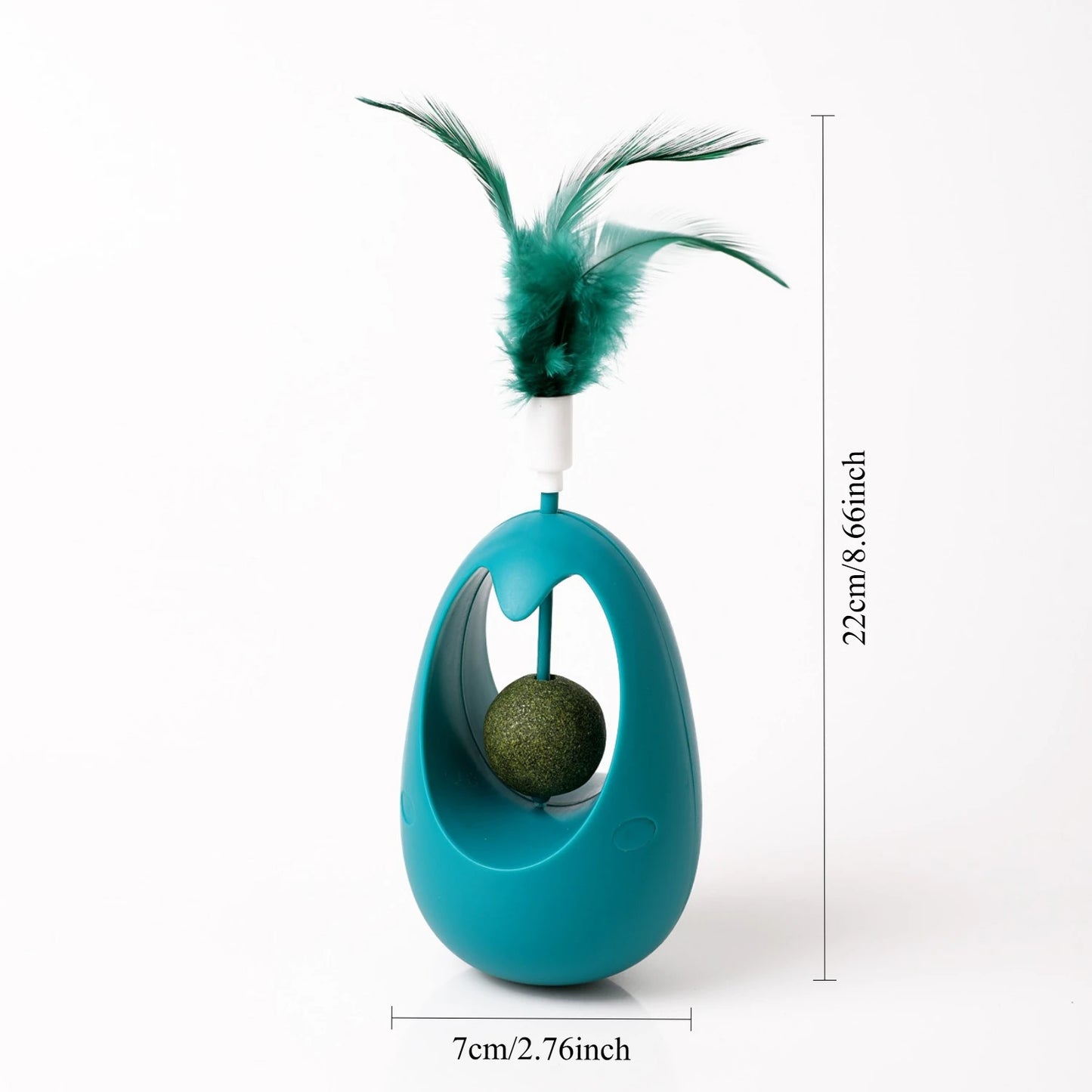 Feather Spinning Cat Toy – Boredom Relief & Interactive Play