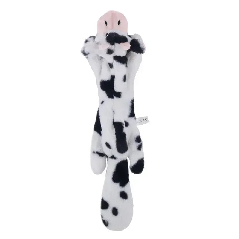 Squeaky Plush Animal Chew Toy for Dogs – Wolf, Rabbit, & Squirrel