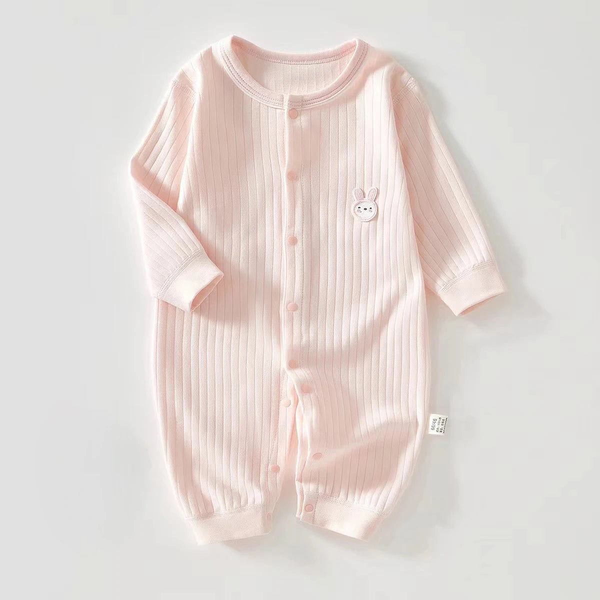 Baby Romper — 0–12M, Long Sleeve, 100% Cotton, Unisex, Spring/Autumn Infant Outfit