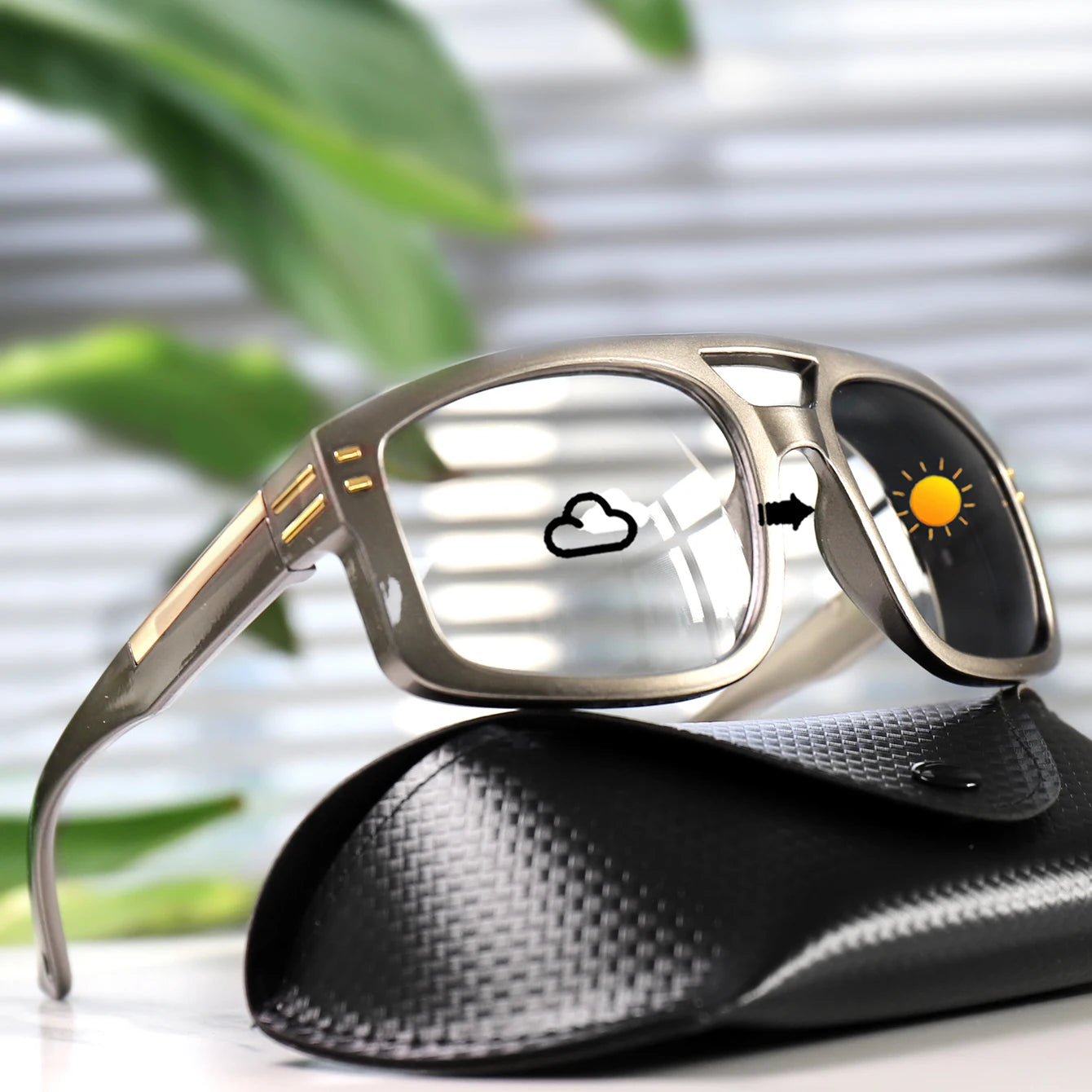Photochromic Square Sunglasses – Casual Outdoor Sports